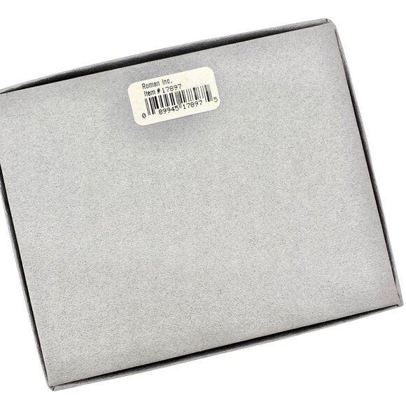 Angel Feather Necklace Austrian Crystal Gold Tone Vernon Wilson Signature in Box - Picture 9 of 9